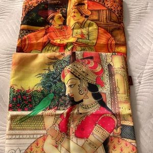 Jute traditional throw/pillow covers